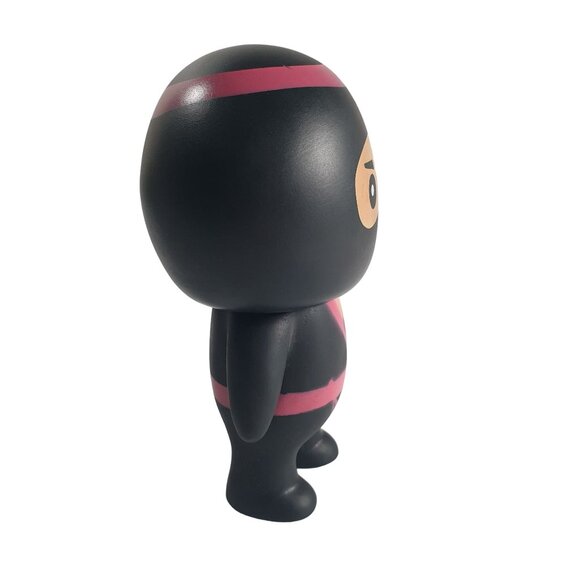 Ninja Warrior Fighter Squeak Dog Childs Toy Red 5.5" Tall - Picture 5 of 7